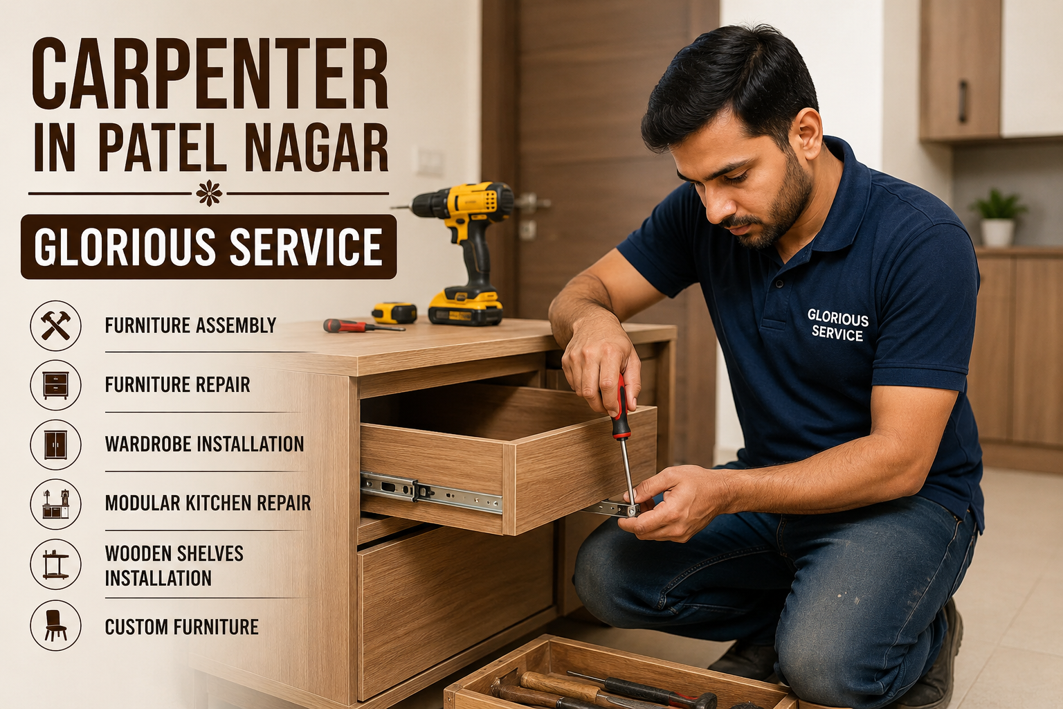 Carpenter in Patel Nagar | Professional Carpenter Services 
